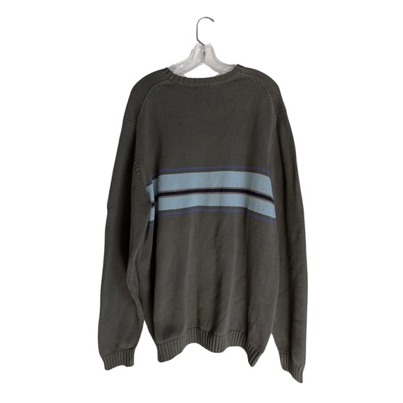 Eddie Bauer Men’s Crewneck Long Sleeve Cotton Knit Sweater Olive Green Tall XL - Picture 2 of 11